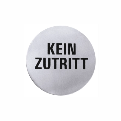 Hinweis-Türsymbol, Kein Zutritt, Ø 7.5 cm _1