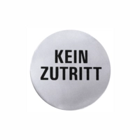 Hinweis-Türsymbol, Kein Zutritt, Ø 7.5 cm 