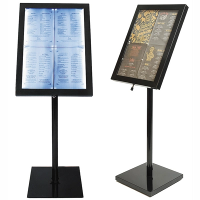 Présentoir à menus LED, pour quatre pages A4 _1