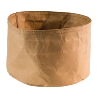 Paperbag rond sable en papier kraft, 20 cm Ø 