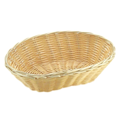 Poly-Rattan Korb oval, 23x15cm, H: 6.5cm _1