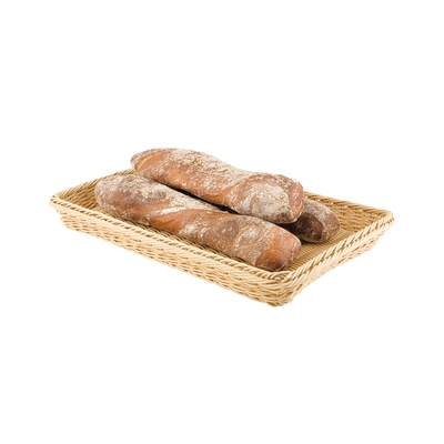 Poly-Rattan Korb, natur, GN 1/1, H: 10 cm _1