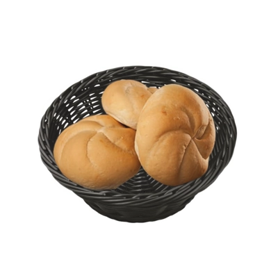 Braotkorb rund, Ø 21 cm, H: 8 cm, Polypropylen, schwarz_2