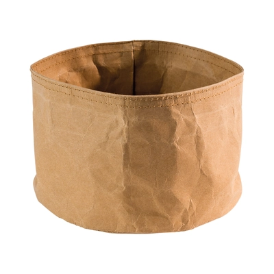 Paperbag rund sand, Kraftpapier, Ø 17 cm _1