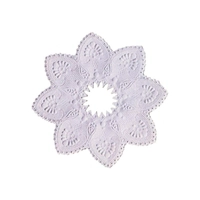 Manchettes à bougies, dessin à fleurs, Ø 10 cm 