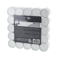 Rechaudkerzen Budget mit Blechhülsen, Ø 3.9 cm, H: 1.5 cm, Brenndauer ca. 4 h