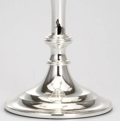 Chandeliers pour 3 bougies, argentés, H: 38cm _3