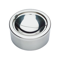 Cendrier anti-vent en inox, 11.5cm Ø 