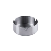Cendriers en acier inox, mat, empilable, Ø 8 cm 