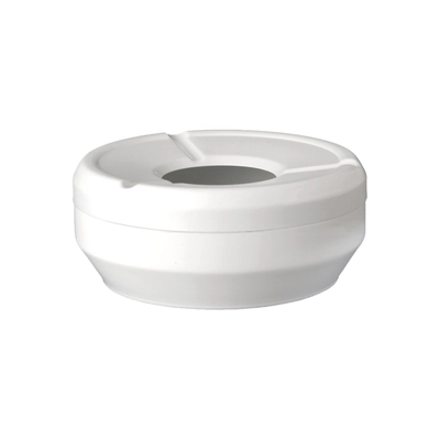 Cendrier anti-vent blanc, H: 4c m, Ø 10 cm  _1
