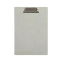 Clipboard, grau mit Stahl-Klammer Vintage A4, L: 33.5 cm, B: 23 cm, H: 3.3 cm_1