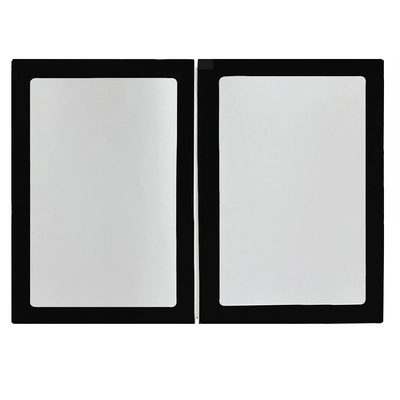Passe-Partout A4, schwarz, 4 Seiten System Gummizug, bis 4 Stück mit 100g/m²_1