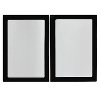 Passe-Partout A4, schwarz, 4 Seiten System Gummizug, bis 4 Stück mit 100g/m²