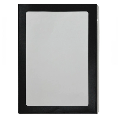 Passe-Partout A4, schwarz, 4 Seiten System Gummizug, bis 4 Stück mit 100g/m²_2