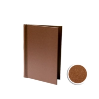 Canvas Klemmkarte A5, braun bis 25 Blatt à 120 g/m²