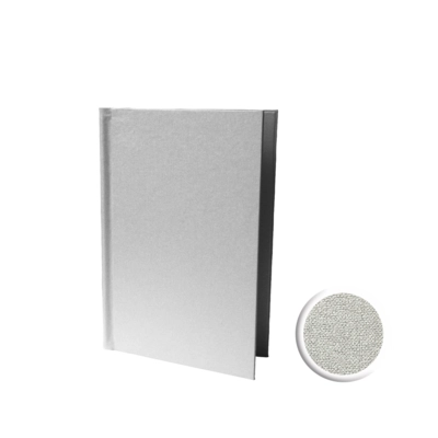 Canvas Klemmkarte A5, silber bis 25 Blatt à 120 g/m²_1