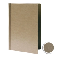 Carte de menu similicuir, brun clair, clip A4 jusqu'à 25 feuilles à g/m²