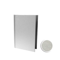 Canvas carte à clip A5, argent jusqu'à 25 feuilles à g/m²