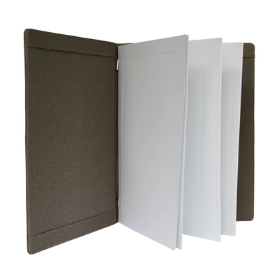 Skinlux Passepartout A4, blanc, 4 pages  Système d'élastiques, jusqu'à 4 pcs avec 100g/m²_2
