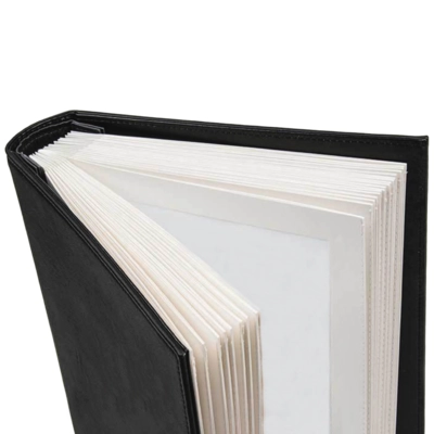 Passe-partout Luxe chemises à insérer A4, crème,  2 volets, 3 perforations_3
