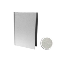 Canvas Klemmkarte A5, silber bis 25 Blatt à 120 g/m²