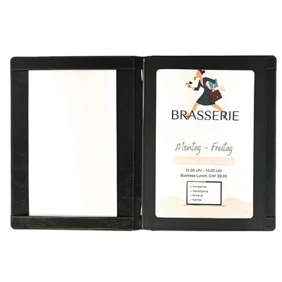 Skinlux Karte A4, schwarz System Gummizug_2