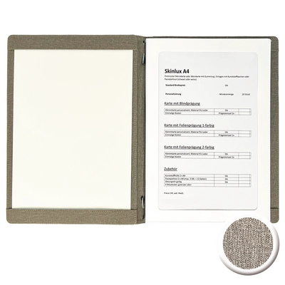 Skinlux Karte A4, hellbraun System Gummizug_2
