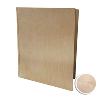 Woodart Carte à menu, A4, beige 
