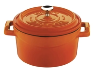 Mini Cocotte, Gusseisen, orange, Ø 10 cm _1