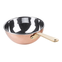 Wok aus Kupfer, Ø 14 cm, H: 5.8 cm, 0.6 l 