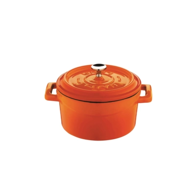 Mini Cocotte, Gusseisen, orange, Ø 10 cm _1