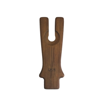 Deckelhalterung passend zu Gusseisen Cocotten, 28 x 9 cm, H: 2 cm, Akazienholz_1