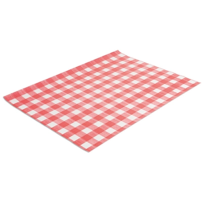 Wachspapier Karo, 35 x 25 cm, rot _1