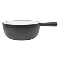 Caquelon à fondue noir, 22 cm Ø, 5-6 personnes 