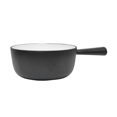 Fondue-Caquelon schwarz, 20 cm Ø, für 3-4 Personen _1