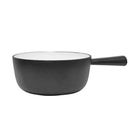 Fondue-Caquelon schwarz, 20 cm Ø, für 3-4 Personen 