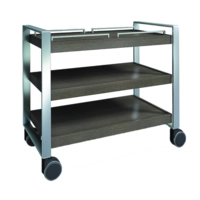 Servierwagen Wenge-Dekor, 115 x 53.5 cm, H: 97 cm, Einlegeböden beschichtet in Holzdekor