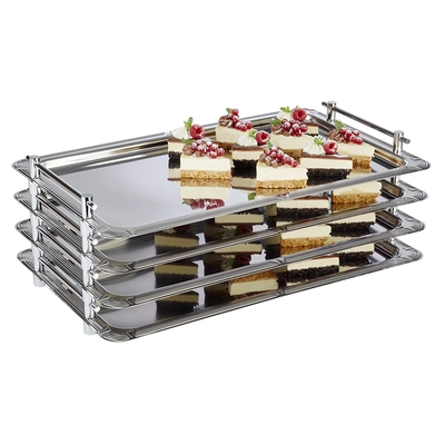 Plateaux empilables GN 1/1 en inox 18/10 _1