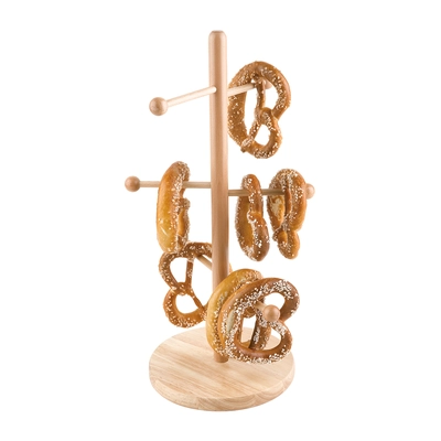 Brezel- und Wurstständer Holz,  Ø 28 cm, H: 50 cm _1