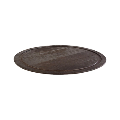 Plat de service Wood, chêne fonce 38.5 cm Ø _1