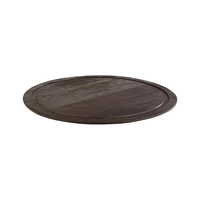 Plat de service Wood, chêne fonce 38.5 cm Ø 