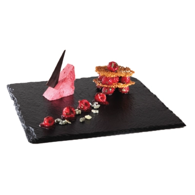Plat androise naturelle, 25x 25cm _2