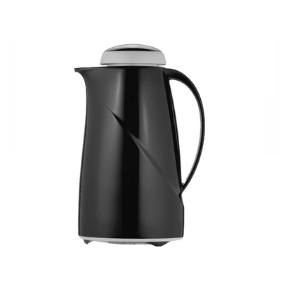 Cruche isolante Helios Wave S+, noir, 1.0 l, avec intérieur en inox incassable_1