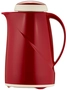 Isolierkanne Helios Wave Mini, rot, 0.6 l,  H: 22.3 cm, 12.8 cm Ø, mit Qualitätsglaseinsatz