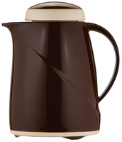 Isolierkanne Helios Wave Picco, cappuccino, 0.3l,  H: 19.1 cm, 12.8 cm Ø, mit Qualitätsglaseinsatz_1