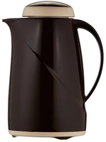 Isolierkanne Helios Wave Mini, cappuccino, 0.6 l,  H: 22.3 cm, 12.8 cm Ø, mit Qualitätsglaseinsatz H: 22.3 cm, 12.8 cm Ø, mit Qualitätsglaseinsatz_1