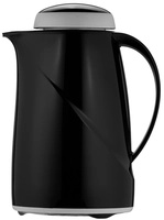 Isolierkanne Helios Wave Mini, schwarz, 0.6 l,  H: 22.3 cm, 12.8 cm Ø, mit Qualitätsglaseinsatz H: 22.3 cm, 12.8 cm Ø, mit Qualitätsglaseinsatz_1