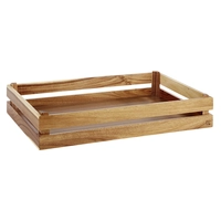 GN Superbox Braun, 55.5 x 35 cm, H: 10.5 cm,     Akazienholz