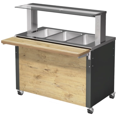 B. Pro Warmbuffet Basic Line W-3 Design 3 xGN 1/1, 1255 x 690 x 1305 mm_1