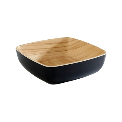 Melamin coque noir, optique bois, 16.5 x 16.5 Frida, 0.85l_1